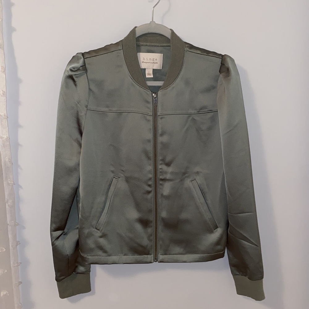 NWOT Oliver Green Bomber Jacket Size Small
